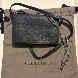 Allsaints Fetch Crossbody bag Navy blue